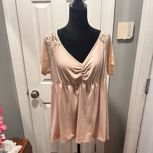Pale pink Torrid blouse
